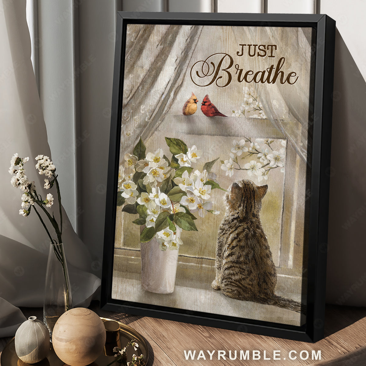 Porcelain flower, Lovely cat, Cardinal drawing, Just breathe - Jesus Portrait Canvas Prints, Home Decor Wall Art