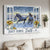 Stunning horses, Amazing ocean, Walking on water, Just have faith - Jesus Landscape Canvas Prints, Home Decor Wall Art