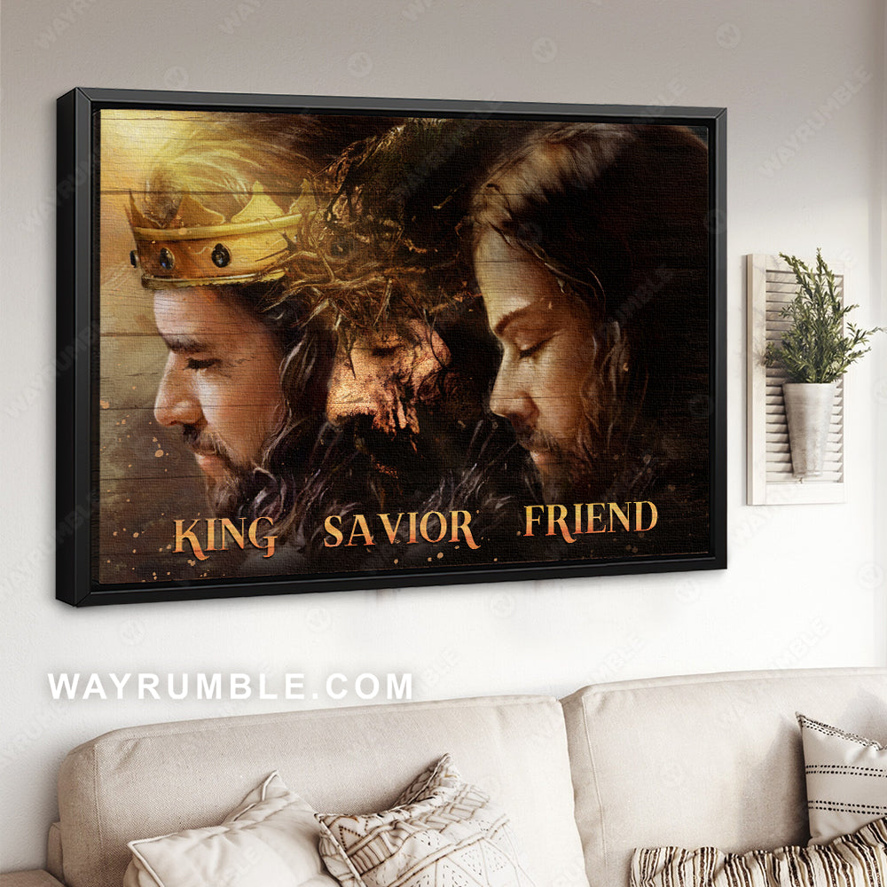 The real face of Jesus, Life of Jesus, King, Savior, Friend - Jesus Landscape Canvas Prints, Christian Wall Art