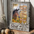 Brown horse drawing, Sunflower field, God says you are unique - Jesus Portrait Canvas Prints, Christian Wall Art