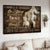 White horse painting, Running horse, Be strong when you are weak - Jesus Landscape Canvas Prints, Christian Wall Art