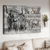 Highland cow, Farm painting, Be still and know that I am God - Jesus Landscape Canvas Prints, Home Decor Wall Art