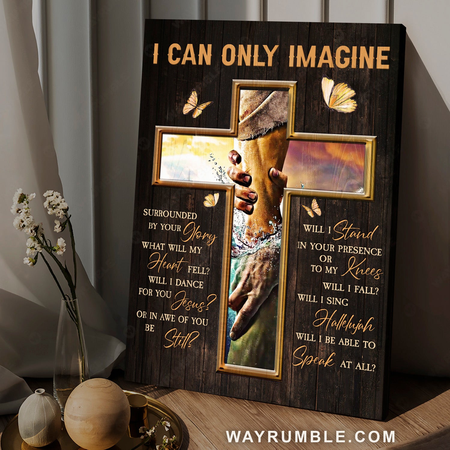 Jesus save my life, Beautiful cross, Yellow butterfly, I can only imagine - Jesus Portrait Canvas Prints, Home Decor Wall Art