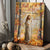 Walking with Jesus, Jesus calls, Autumn forest, Fall for Jesus, He never leaves - Jesus Portrait Canvas Prints, Home Decor Wall Art