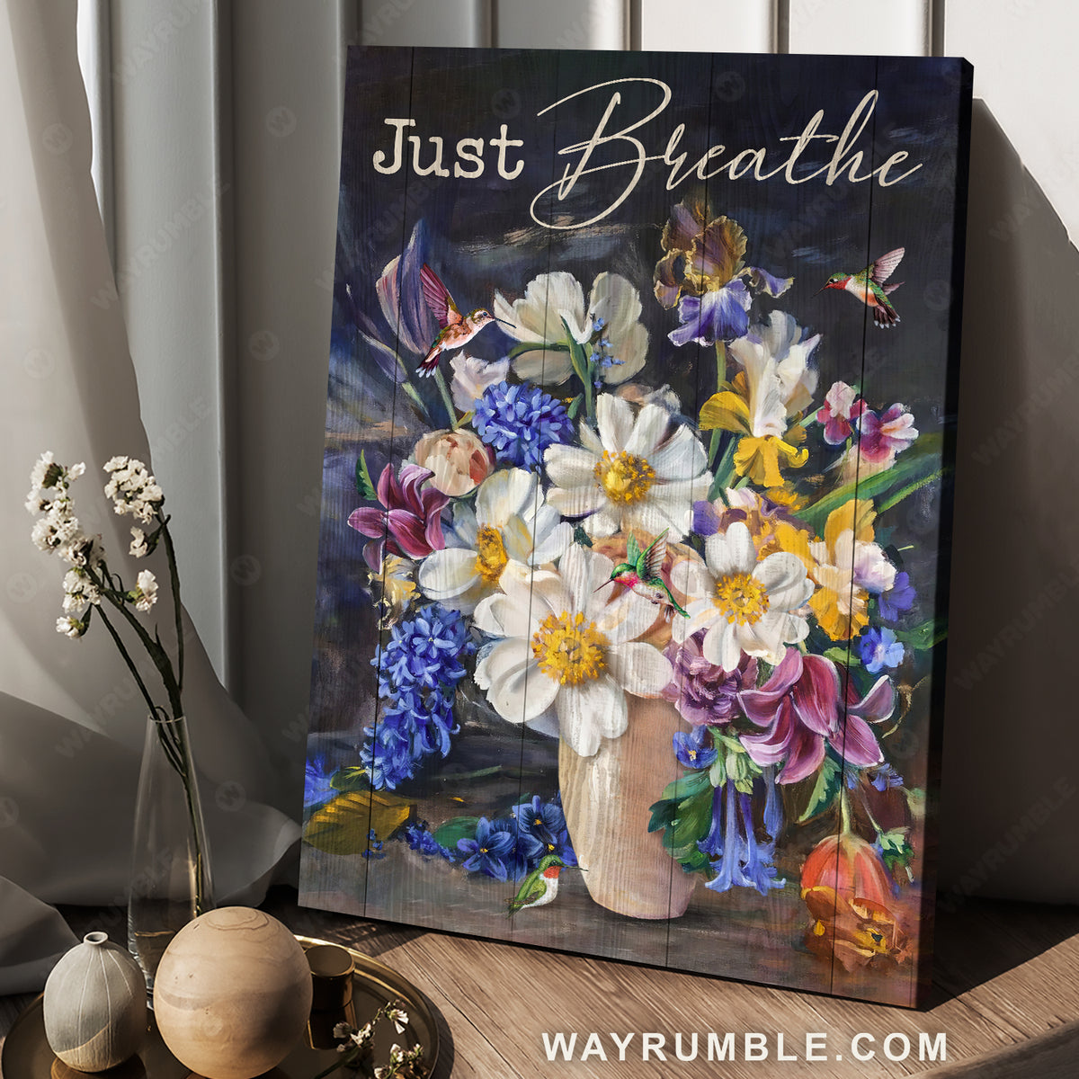 Cute daisy, Violet painting, Hummingbird drawing, Dark night, Just breathe - Jesus Portrait Canvas Prints, Christian Wall Art