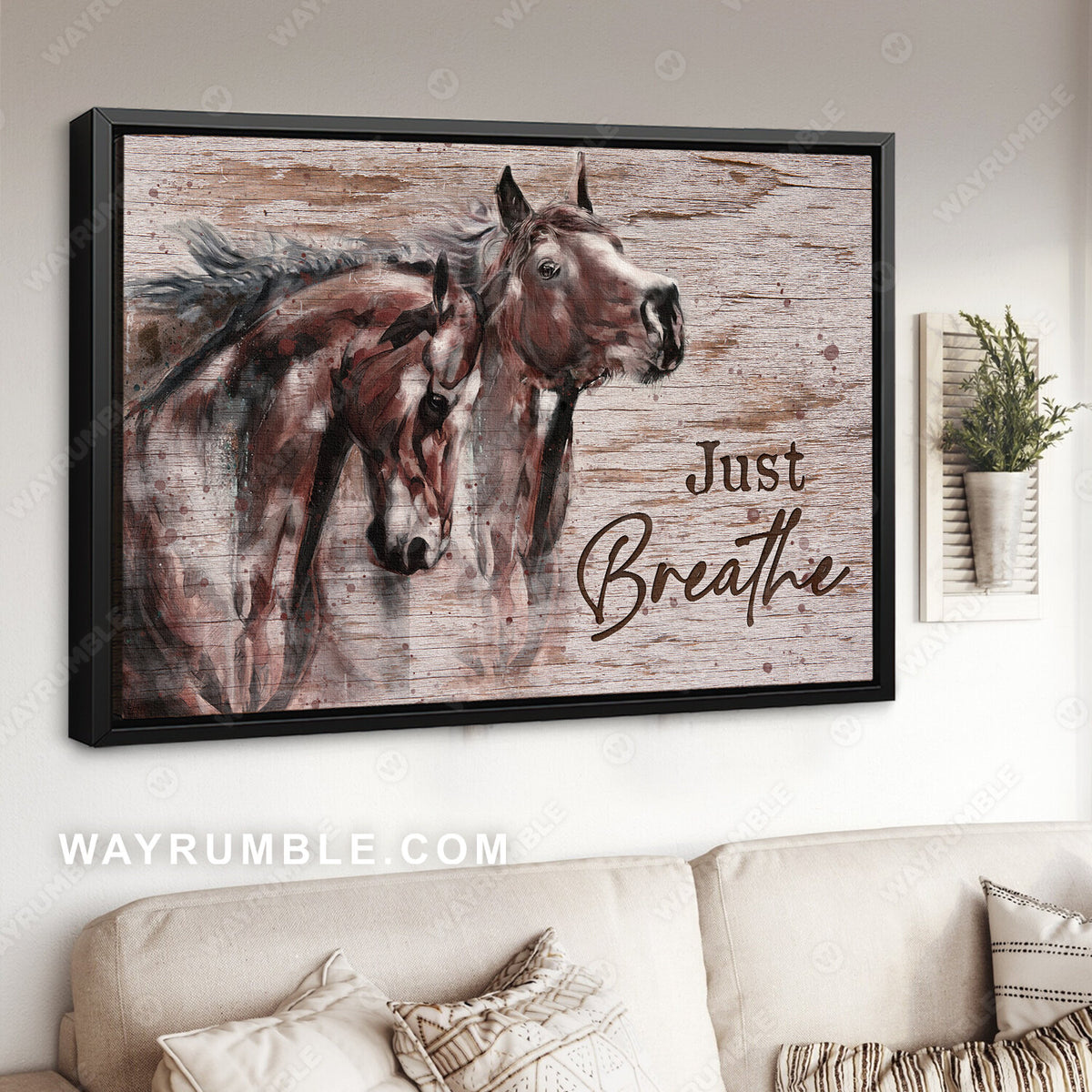 Dark brown horses, Jesus art work, Animal drawing, Just breathe - Jesus Landscape Canvas Prints, Christian Wall Art