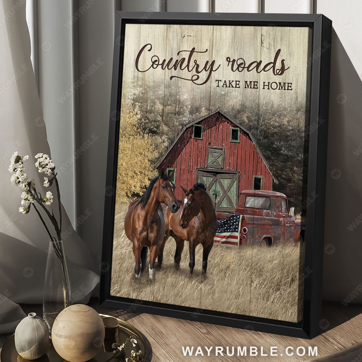 Red house painting, Dream horses, Old barn, Country roads take me home - Jesus Portrait Canvas Prints, Christian Wall Art