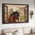 Dream horse, Countryside drawing, Daisy field, Green farm - Jesus Landscape Canvas Prints, Christian Wall Art