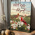 Grass field, Cardinal couple, Be still let go and let God - Jesus Portrait Canvas Prints, Christian Wall Art