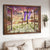 White lily flower, Beautiful cross, Sunset, He is risen - Jesus Landscape Canvas Prints, Christian Wall Art