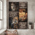 Lion of Judah, Knight of God, I may not be perfect but Jesus thinks I'm to die for - Jesus Portrait Canvas Prints, Wall Art