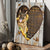 Heart frame, Lovely German Shepherd, Sunflower, Waiting at the door - Jesus Portrait Canvas Prints, Home Decor Wall Art