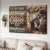 Brown lion, The face of Jesus, I can do all things through Christ - Jesus Landscape Canvas Prints, Home Decor Wall Art