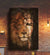 Jesus painting, The lion of Judah, The perfect combination, Warm color version - Jesus Portrait Canvas Prints, Christian Wall Art