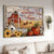 Pretty farm painting, Pumpkin drawing, The best memories are made on the farm - Jesus Landscape Canvas Prints, Home Decor Wall Art