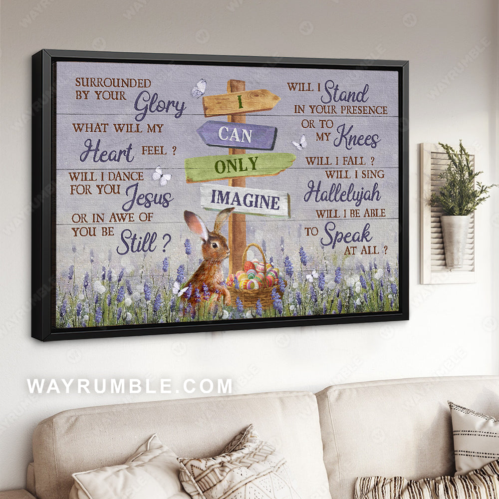 Lavender forest, Rabbit drawing, Easter eggs, I can only imagine - Jesus Landscape Canvas Prints, Christian Wall Art