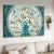 Daffodil flower, Blue butterfly, Circle frame, Every day is a new beginning - Jesus Landscape Canvas Prints, Christian Wall Art
