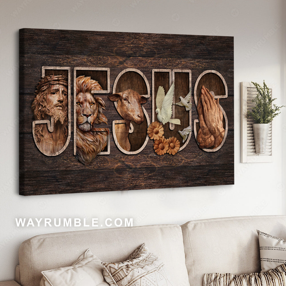 Jesus symbol, The life of Jesus, Pray for healing, Jesus - Jesus Landscape Canvas Prints, Christian Wall Art