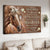 Quarter horse, Brown background, Heart shape, You are braver than you know - Jesus Landscape Canvas Prints, Christian Wall Art