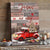 Cardinal, Red truck, Christmas theme, Only Jesus can make way where there is no way - Jesus Portrait Canvas Prints, Christian Wall Art