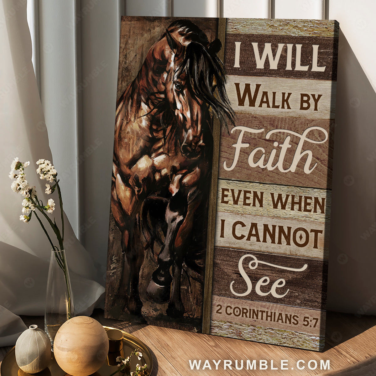 Horse drawing, Muscled horse, Walking horse, Walk by faith - Jesus Portrait Canvas Prints, Christian Wall Art