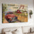 Vintage ladybug car, Beautiful farm, US flag, Today I choose joy - Jesus Landscape Canvas Prints, Christian Wall Art
