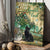 Black cat, Baby flower garden, Sunny day, Always stay humble and kind - Jesus Portrait Canvas Prints, Christian Wall Art