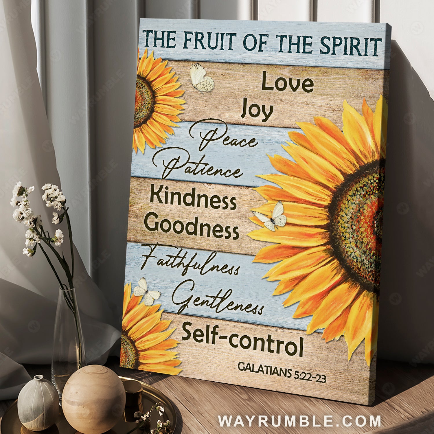 Beautiful sunflower drawing, Butterfly painting - Jesus Portrait Canvas Prints, Christian Wall Art