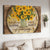 Stunning sunflower, Unique frame, Hummingbird, Today only happens once - Jesus Landscape Canvas Prints, Home Decor Wall Art