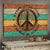 Wooden circle, Colorful painting, Every little thing is gonna be alright - Jesus Landscape Canvas Prints, Wall Art