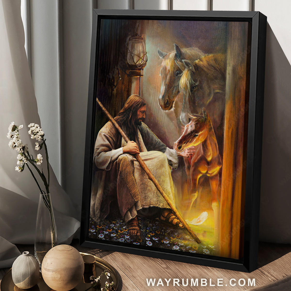 Jesus drawing, Foal horse, Farm horses, Horse family - Jesus Portrait Canvas Prints, Christian Wall Art