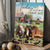 Beautiful farm, Countryside landscape, Garden house, Horse painting, Today will be a great day - Jesus Portrait Canvas Prints, Christian Wall Art