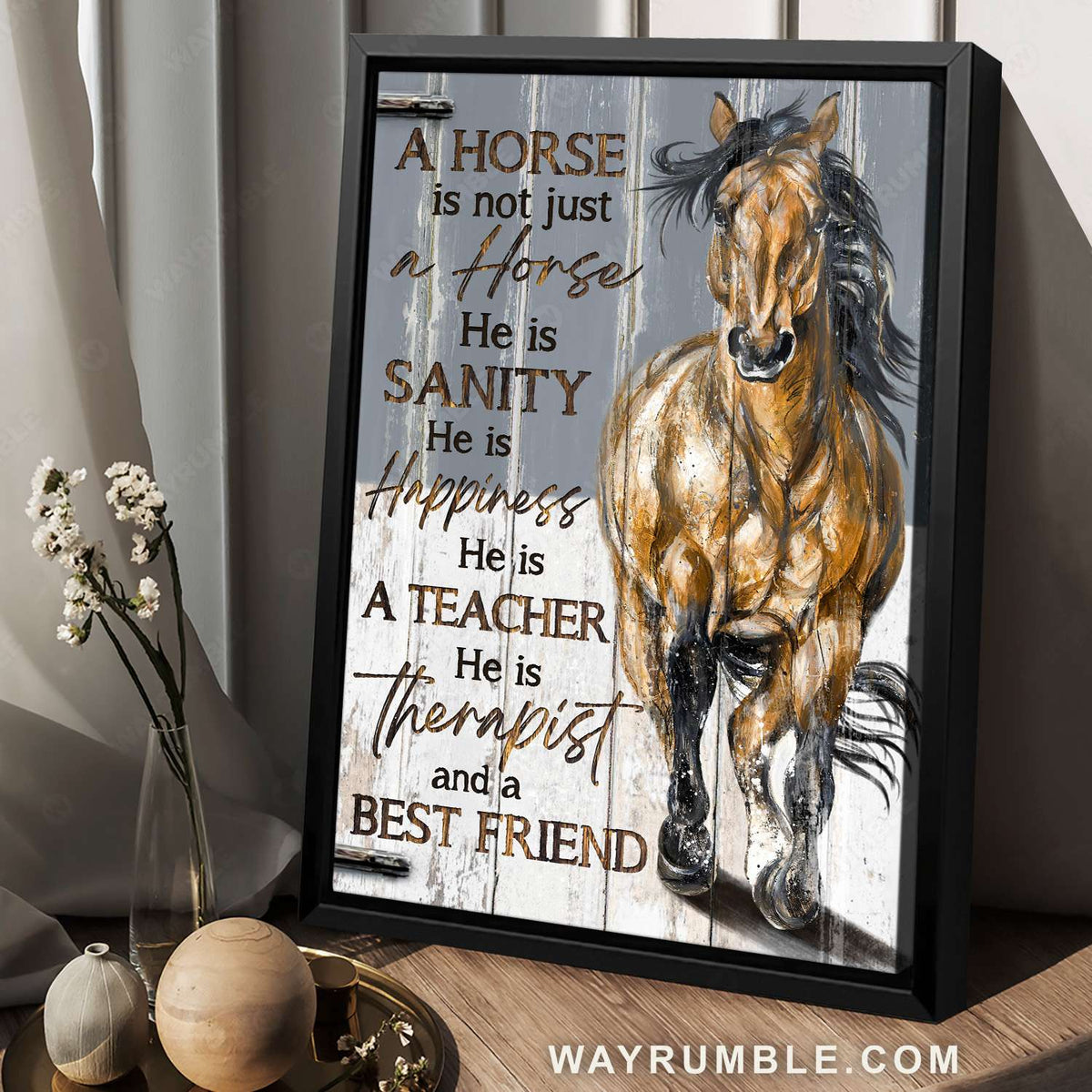 Dream horse, Walking horse, A horse is not just a horse - Jesus Portrait Canvas Prints, Christian Wall Art