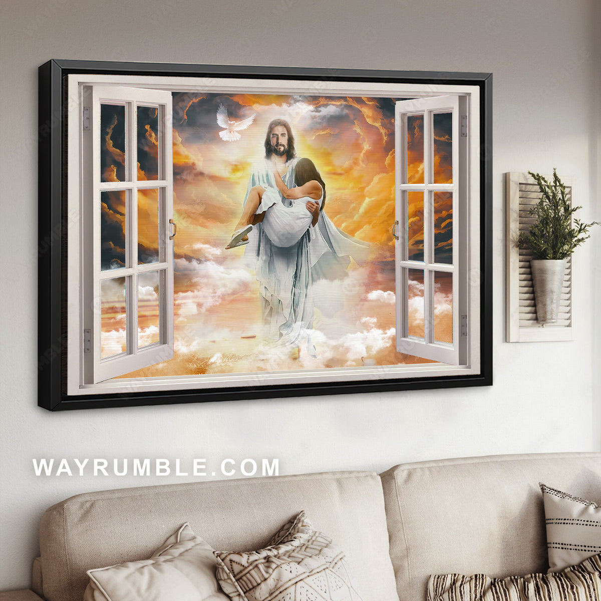 My Jesus, Saving life, Jesus prayer - Jesus Landscape Canvas Prints, Christian Wall Art