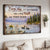 Black Swan, On the river, Lake view painting, Everyday is a new beginning - Jesus Landscape Canvas Prints, Christian Wall Art