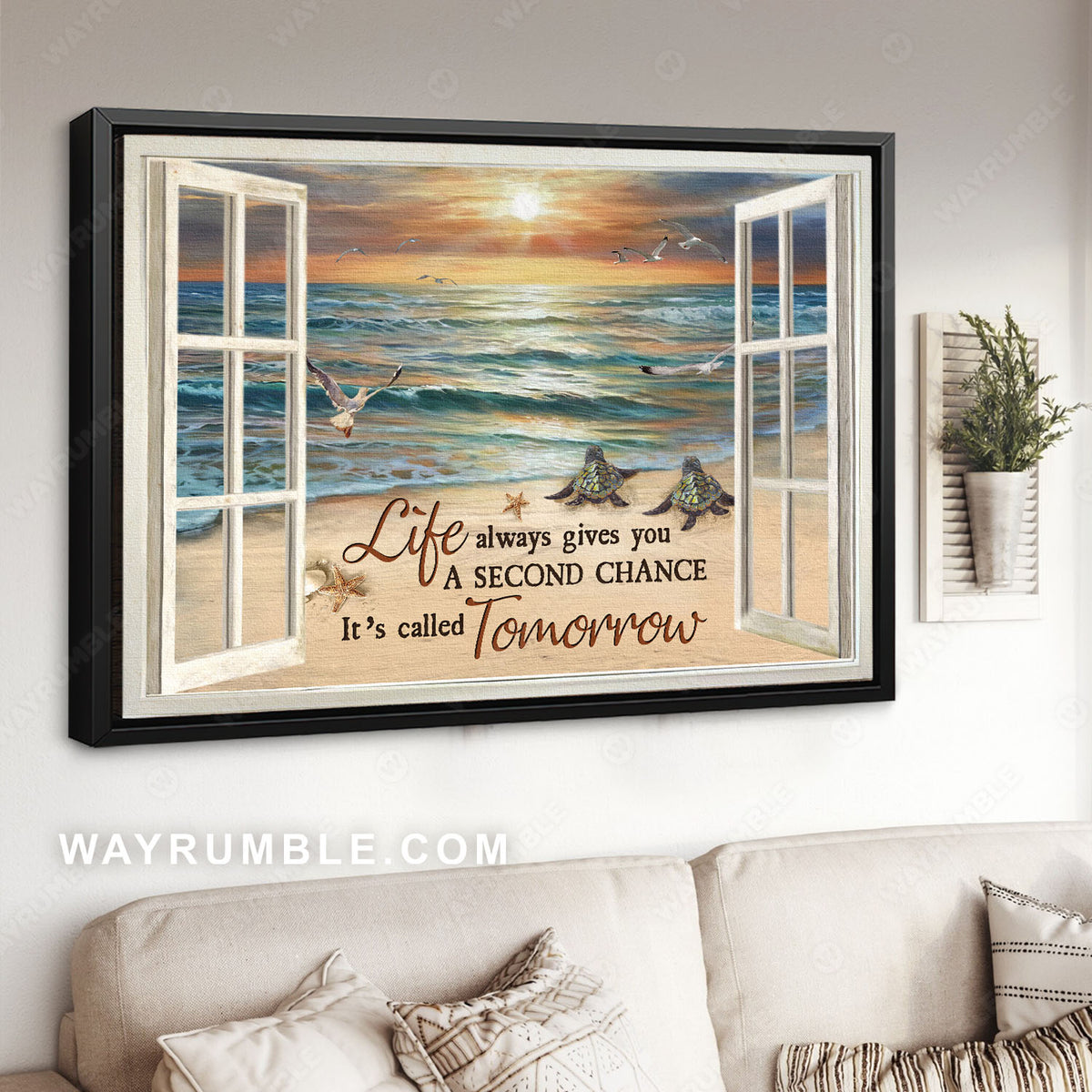 Dandelion, Flower vase, White butterfly, Be joyful in hope - Jesus Landscape Canvas Prints, Christian Wall Art