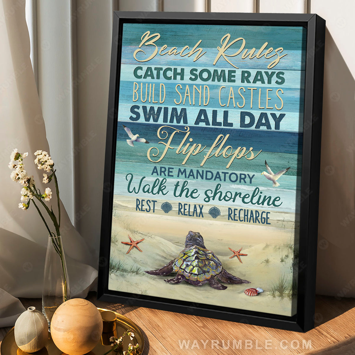 Baby sea turtle, Sea life, Seagulls, Beach rules - Jesus Portrait Canvas Prints, Christian Wall Art