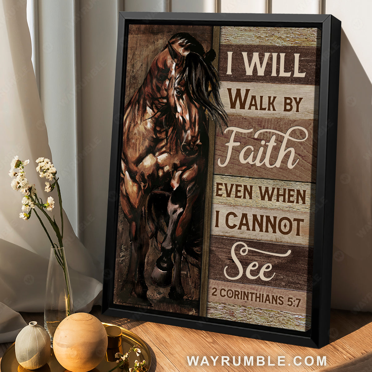 Horse drawing, Muscled horse, Walking horse, Walk by faith - Jesus Portrait Canvas Prints, Christian Wall Art