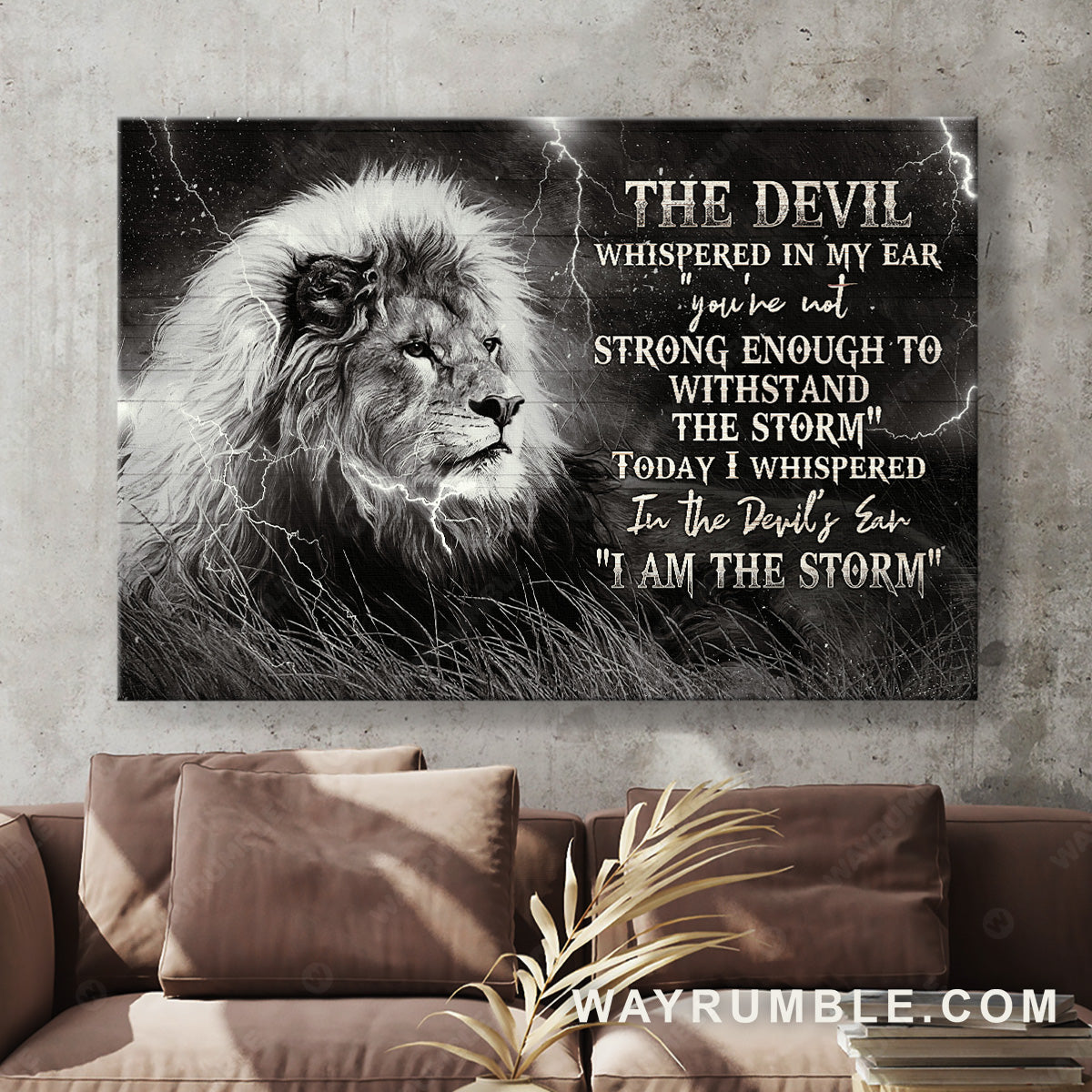 Jesus painting, The lion of Judah, Beautiful night, The devil whispered in my ear - Jesus Landscape Canvas Prints, Christian Wall Art