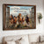 Running horses, Meadow land, Windmill, I will walk by faith - Jesus Landscape Canvas Prints, Christian Wall Art