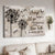 Dandelion field, Black and white painting, Accept what is let go - Jesus Landscape Canvas Prints, Christian Wall Art