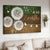Dandelion painting, Wooden background, Just breathe - Jesus Landscape Canvas Prints, Christian Wall Art