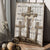Wooden cross, Thorn crown, Amazing grace lyrics - Jesus Portrait Canvas Prints, Christian Wall Art