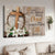 Wooden cross, Thorn crown, White lily, I can do all things - Jesus Landscape Canvas Prints, Christian Wall Art