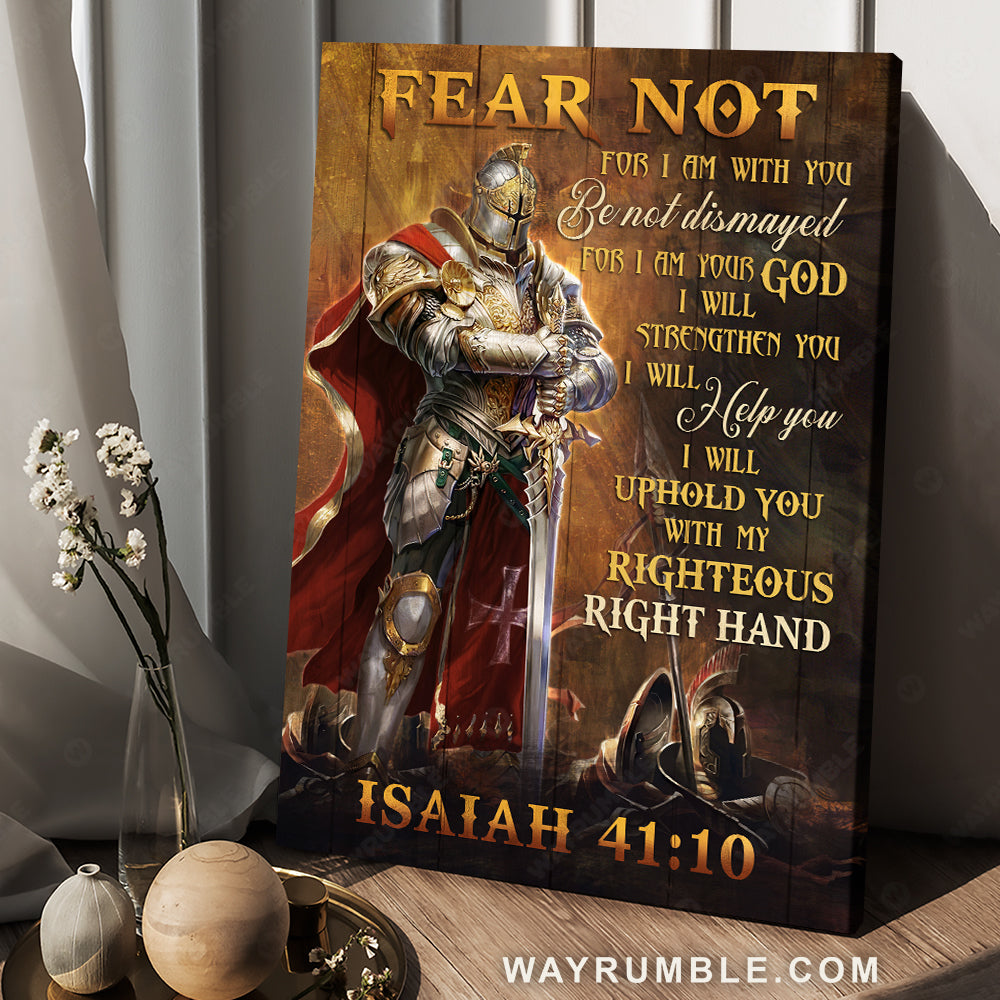 Amazing warrior drawing, Jesus symbol, Fear not for I am with you - Jesus Portrait Canvas Prints, Christian Wall Art
