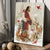 Cute deer, Little rabbit, Happy Jesus, Merry Christmas, Winter forest - Jesus Portrait Canvas Prints, Home Decor Wall Art