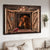 Brown window, Quarter horse, Cardinal drawing - Jesus Landscape Canvas Prints, Christian Wall Art