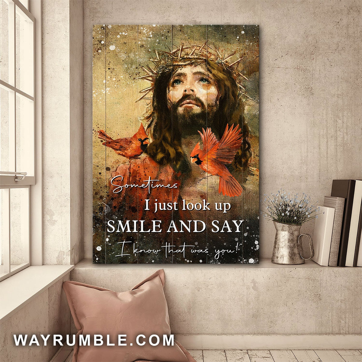 Cardinal, Jesus Painting, I know that was you - Jesus Portrait Canvas Prints, Wall Art