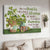 Clover painting, Garden vase, White butterfly, May nothing but happiness come through your door - Jesus Landscape Canvas Prints, Christian Wall Art