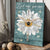 Ballet dancer, White daisy, God says you are special - Jesus Portrait Canvas Prints, Christian Wall Art
